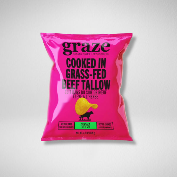 Graze - Croustilles Sel de mer - 128 g (unité)