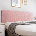 Housse de tête de lit extensible en velours matelassé – anti-poussière