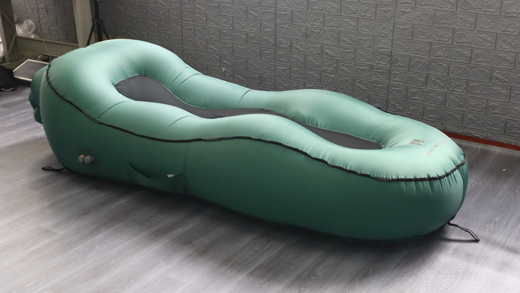 One-Touch Inflatable Bed, Electric Automatic Inflatable Sofa, Lightweight and Portable Outdoor Inflatable Mattress for Travel and Camping