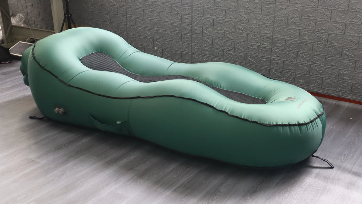 One-Touch Inflatable Bed, Electric Automatic Inflatable Sofa, Lightweight and Portable Outdoor Inflatable Mattress for Travel and Camping