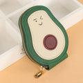 Porte-cartes avocat en simili-cuir PU – pochette zippée