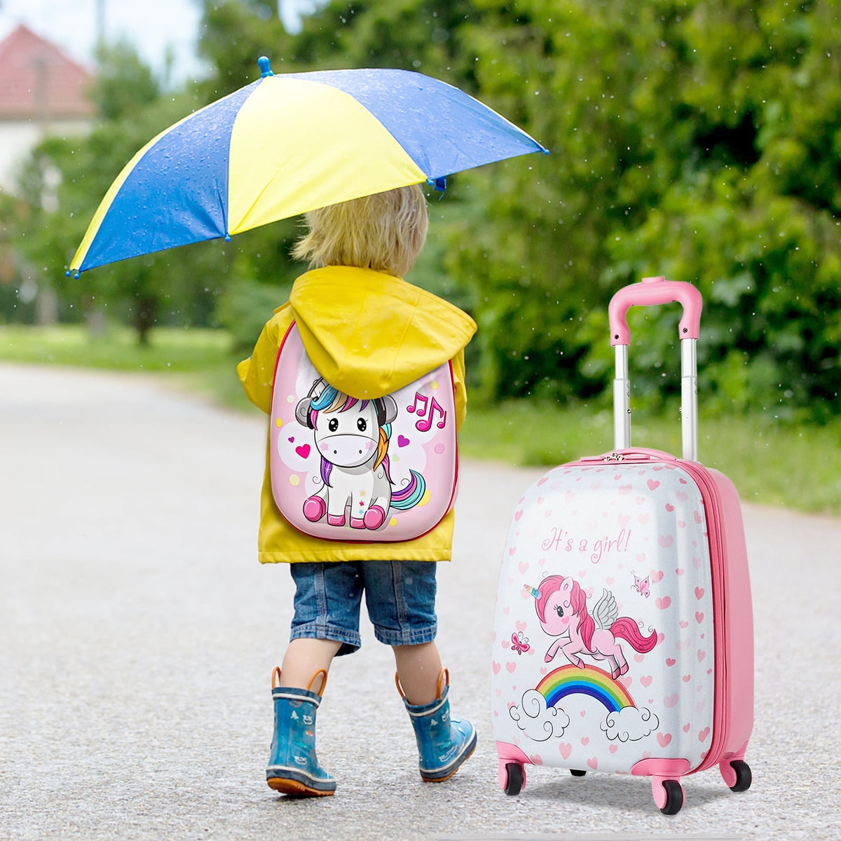 Ensemble valise et sac à dos pour enfants 2 pièces