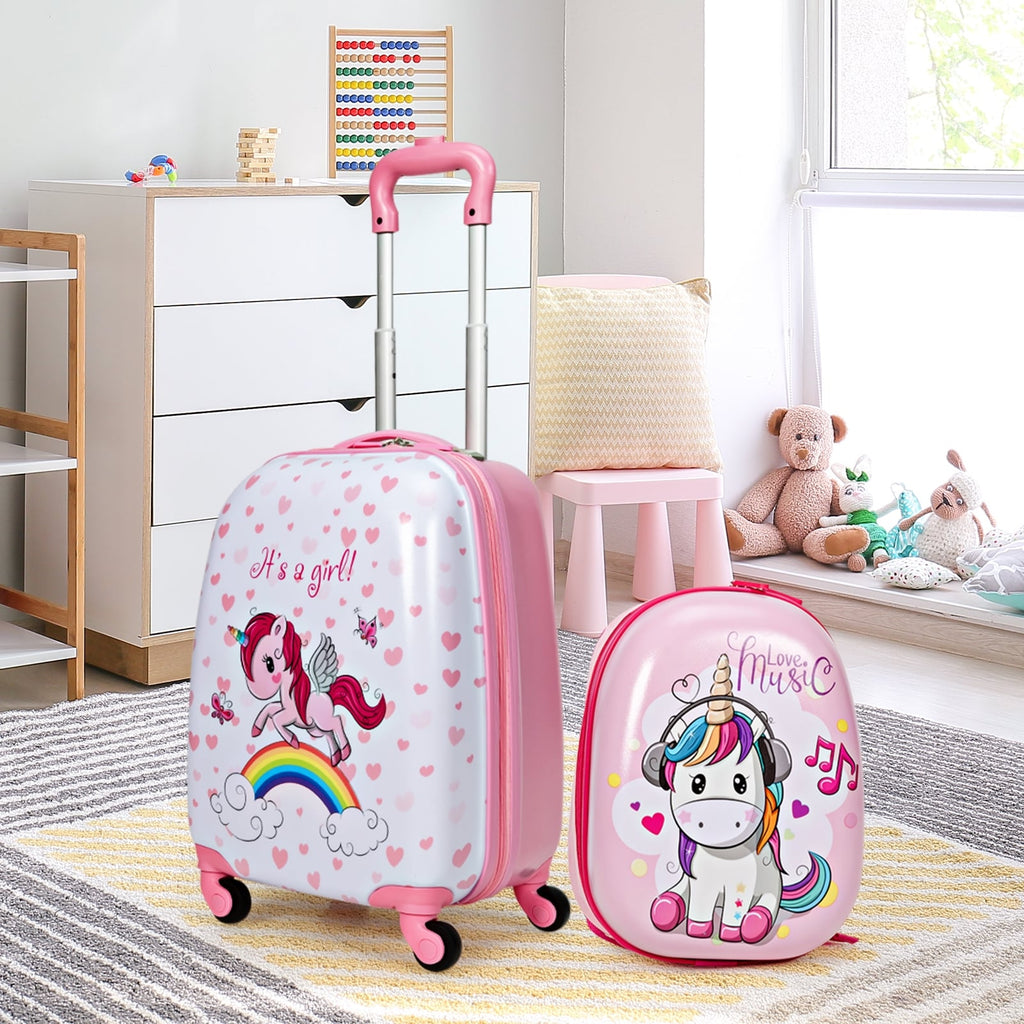 Ensemble valise et sac à dos pour enfants 2 pièces