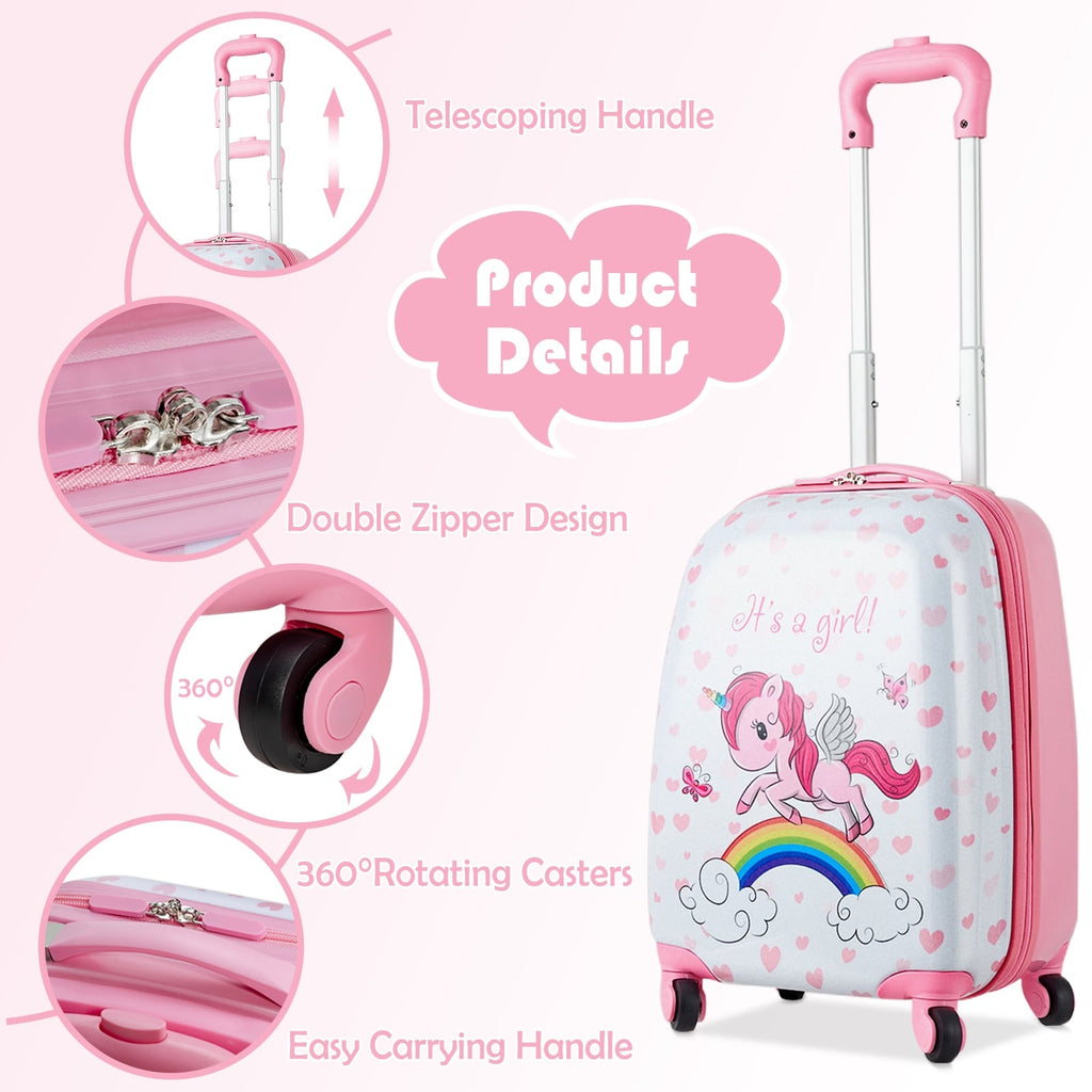 Ensemble valise et sac à dos pour enfants 2 pièces