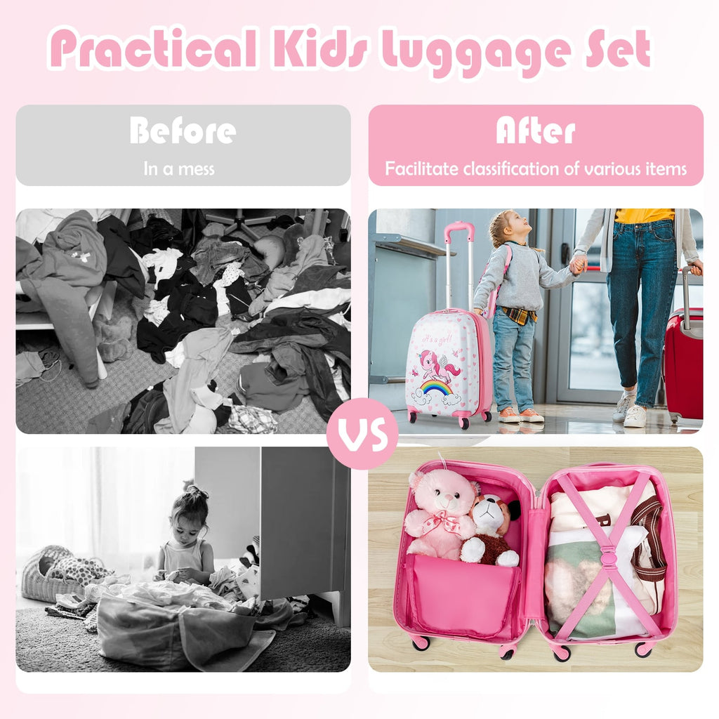 Ensemble valise et sac à dos pour enfants 2 pièces