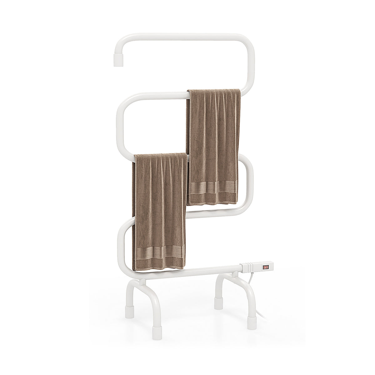 Sèche-serviettes électrique 100W, porte-serviettes chauffant