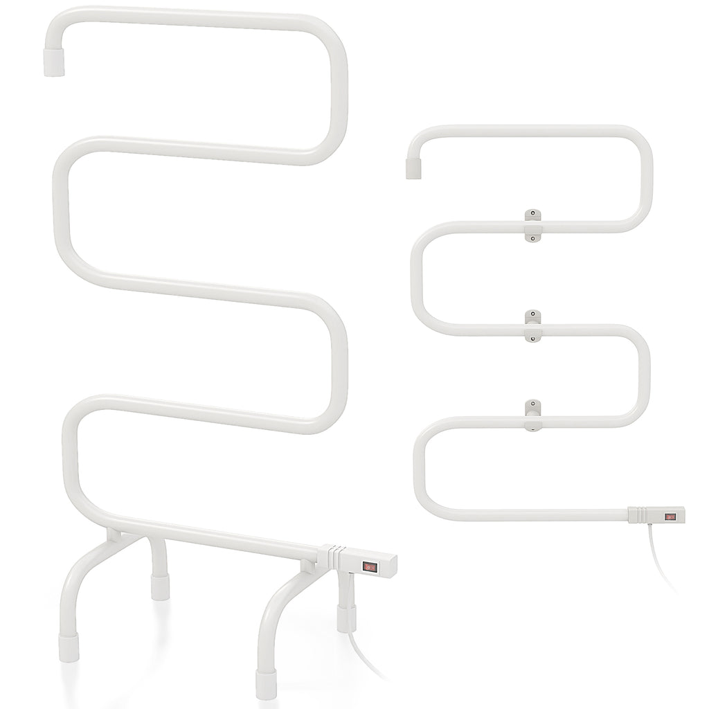 Sèche-serviettes électrique 100W, porte-serviettes chauffant