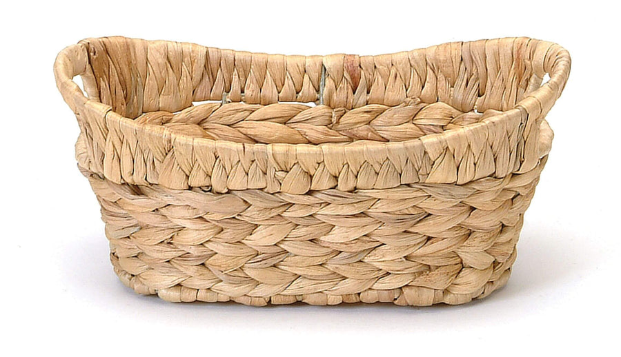 Petit panier ovale en jacinthe
