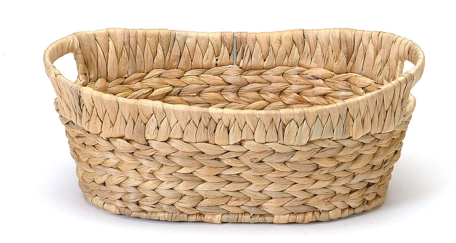 Grand panier ovale en jacinthe