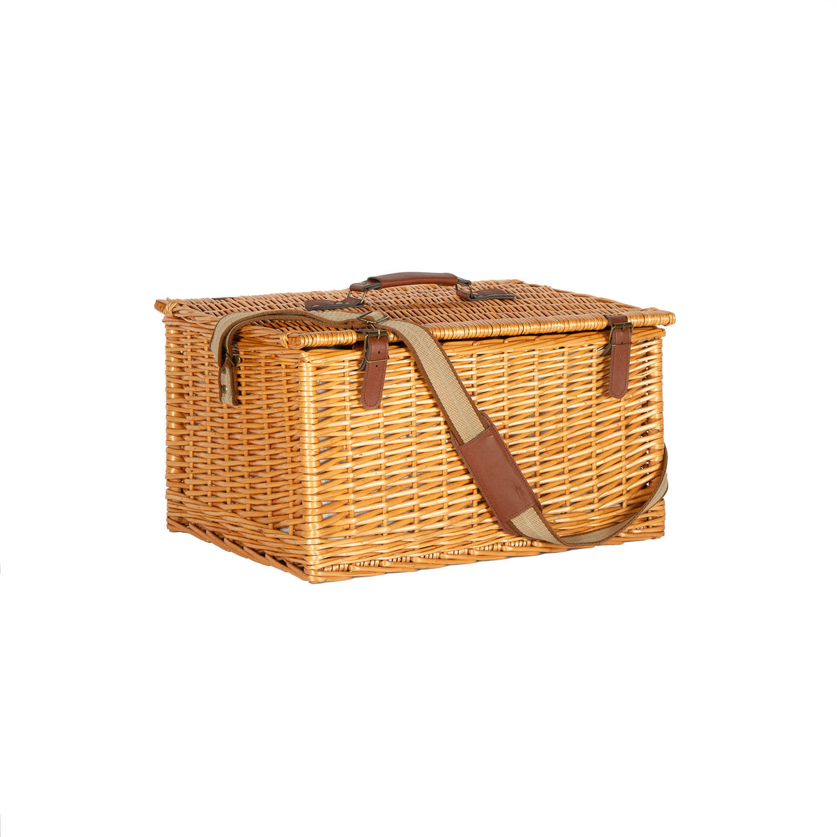 Panier pique-nique en osier pour 6 personnes, isotherme