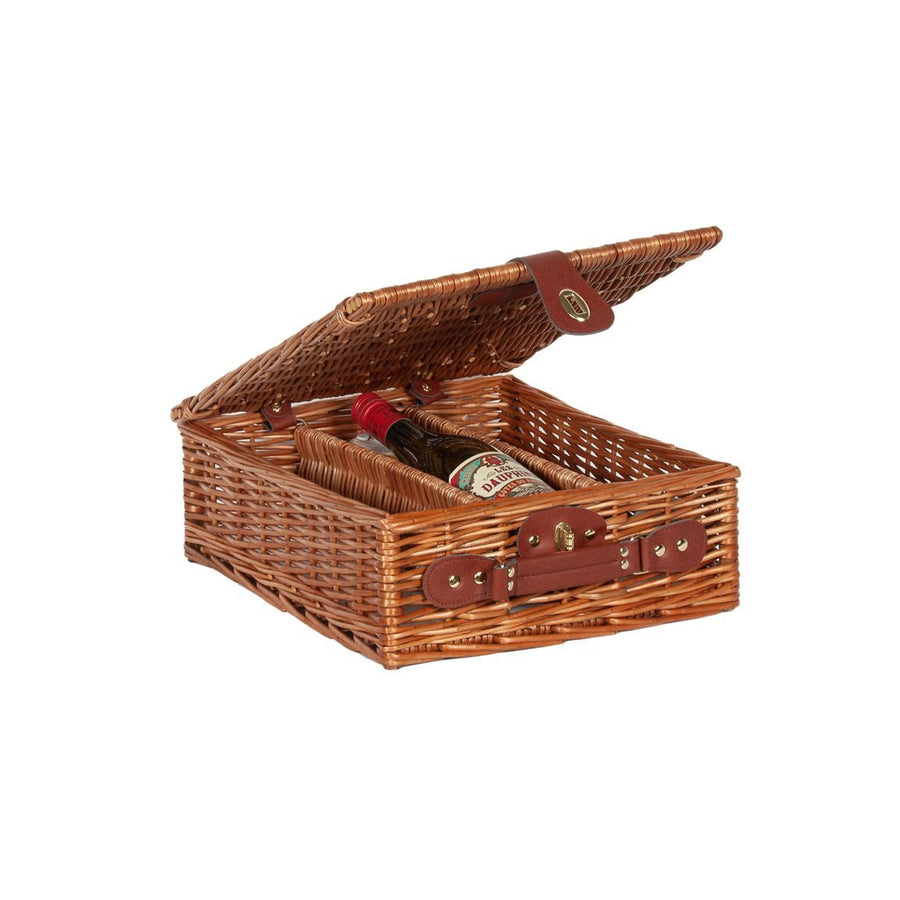 Panier à vin en osier pour 3 bouteilles