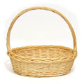 Grand panier ovale en osier avec anse