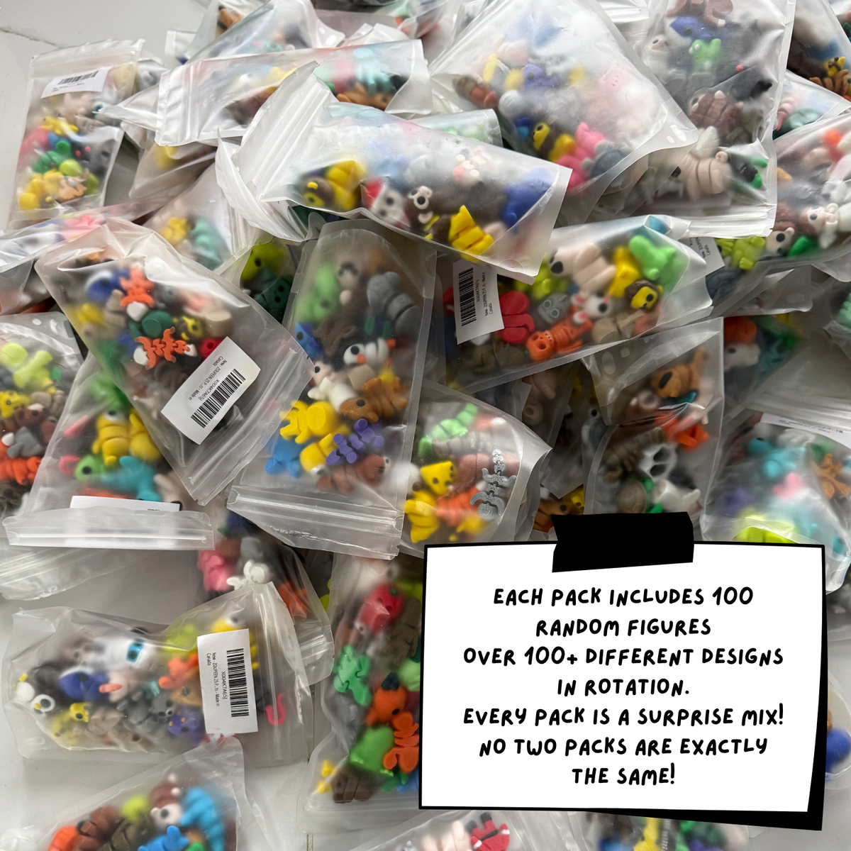 Figurine surprise MoryThings du paquet aléatoire de 100 pièces