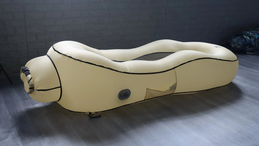 One-Touch Inflatable Bed, Electric Automatic Inflatable Sofa, Lightweight and Portable Outdoor Inflatable Mattress for Travel and Camping