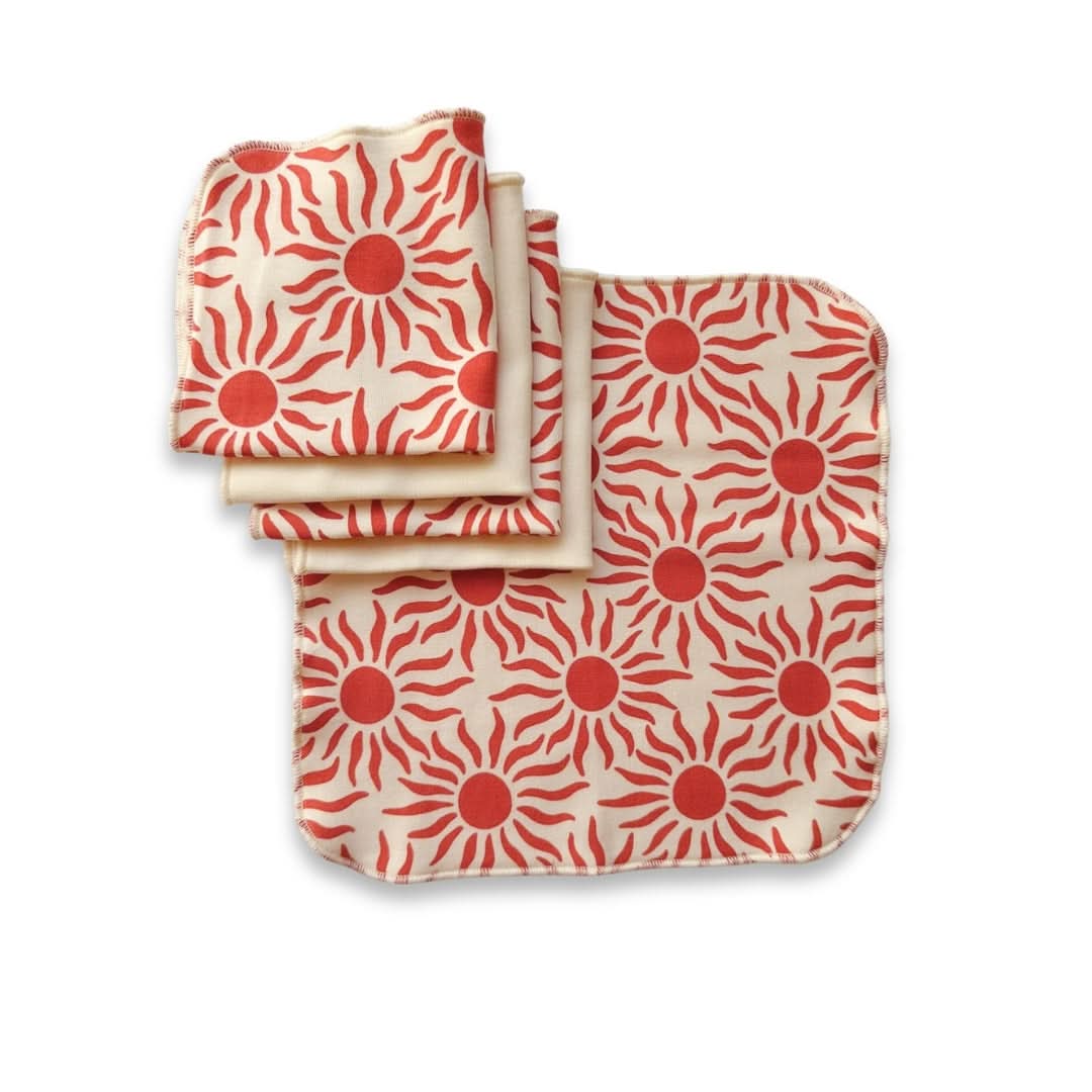 Débarbouillettes en bambou pour bébé (lot de 5) | Sunkissed