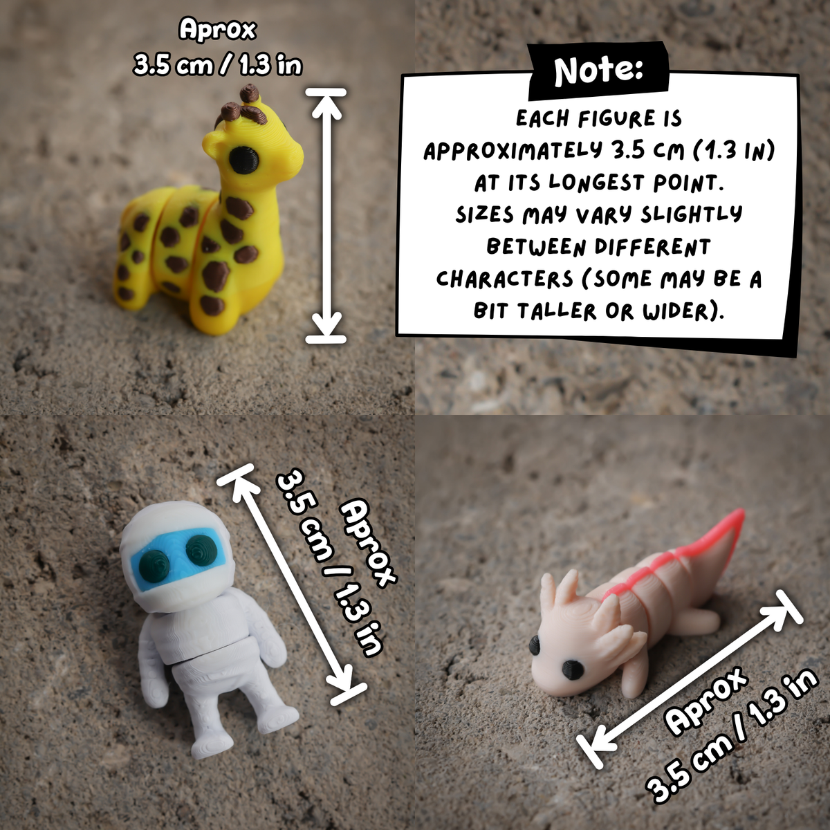 Figurine surprise MoryThings du paquet aléatoire de 100 pièces