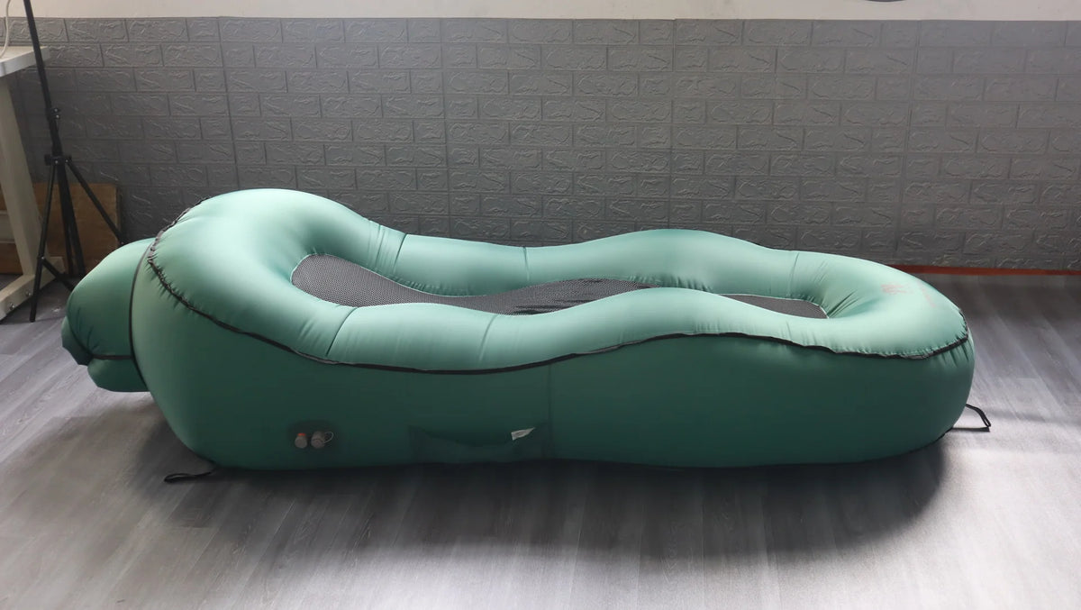 One-Touch Inflatable Bed, Electric Automatic Inflatable Sofa, Lightweight and Portable Outdoor Inflatable Mattress for Travel and Camping