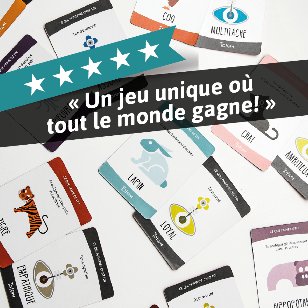 Jeu de cartes Totem en français, présentation du jeu