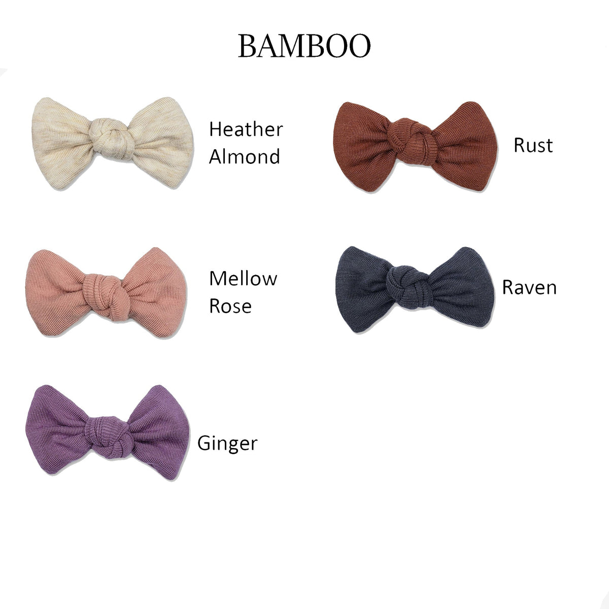 Nœuds Square Knot pour bébé | Plus de 30 couleurs disponibles
