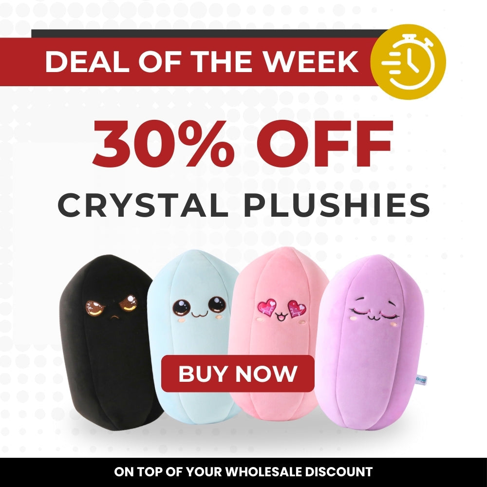 Peluche Cristal 💗 Des peluches en forme de cristaux 💜 portées par l'énergie des cristaux