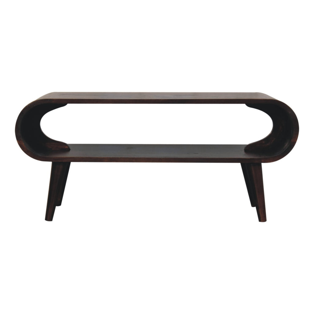 Table basse Amaya noyer en bois de manguier massif