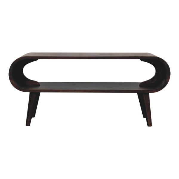 Table basse Amaya noyer en bois de manguier massif