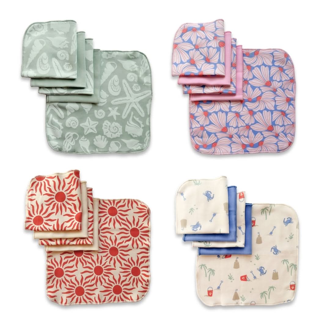 Débarbouillettes en bambou pour bébé (lot de 5) | Sunkissed