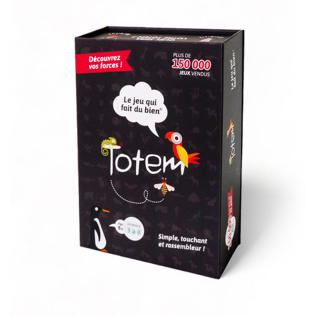 Jeu de cartes Totem en français, boîte et cartes