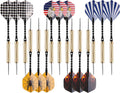 Set de 15 fléchettes pointe acier avec aiguiseur