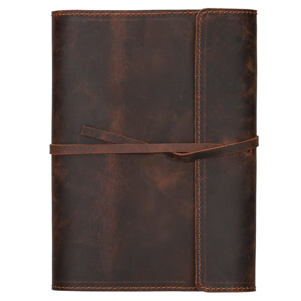 Couverture de journal en cuir faite à la main Broomfield