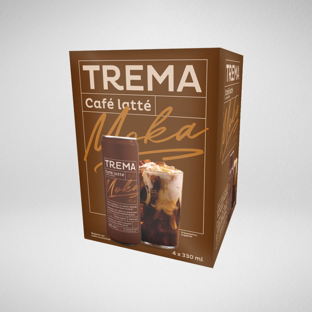 Café latté moka - 330 ml (unité)