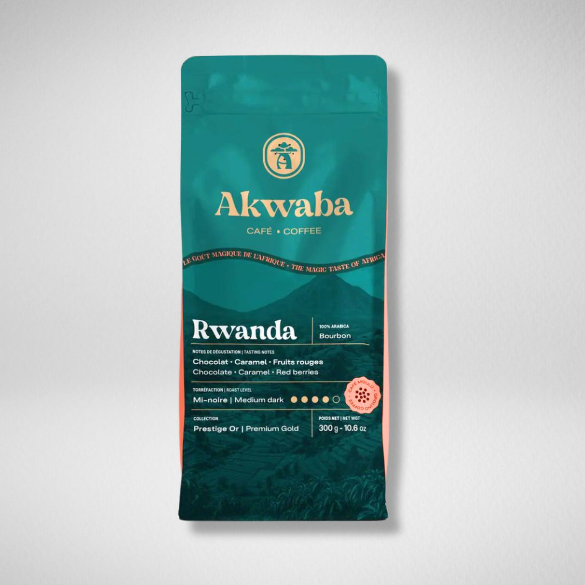 Café Moulu Rwanda Bourbon - 300 g (unité)