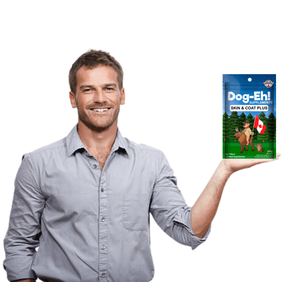 Supplément Dog-Eh! Peau et pelage Plus pour chiens, réserve de 2 mois