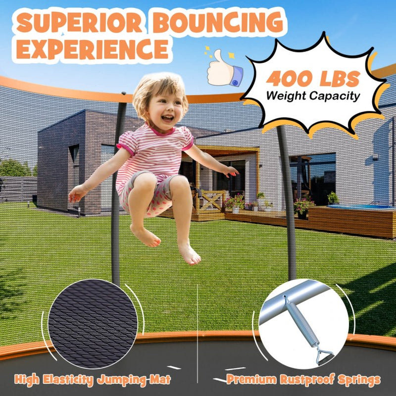 Trampoline récréatif 12 pieds homologué ASTM avec échelle