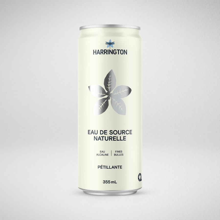Harrington - Eau de source naturelle pétillante - 355 ml (unité)