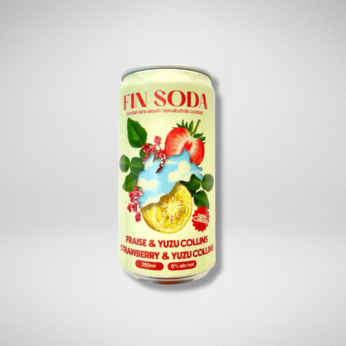 Fin Soda - Fraise & Yuzu Collins - 250 ml (unité)