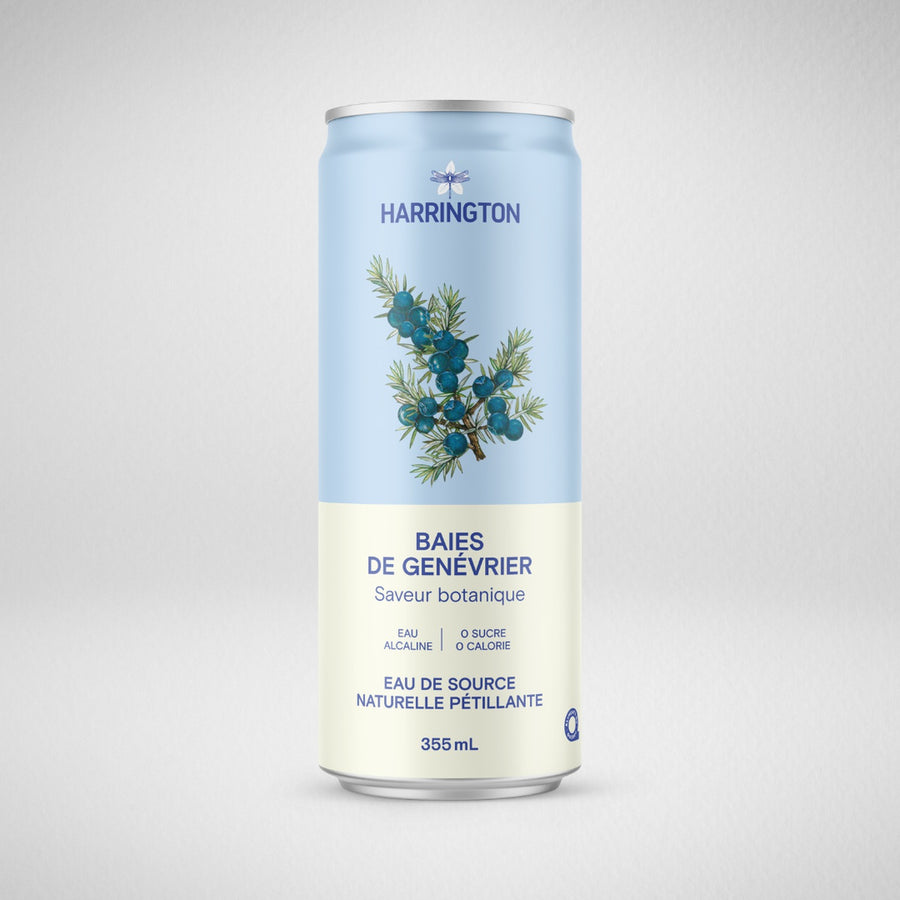 Harrington - Eau Pétillante Baie de genévrier - 355 ml (unité)