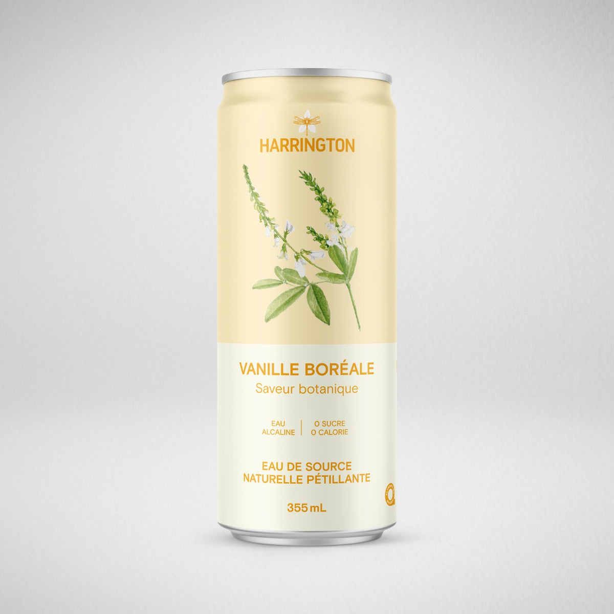 Harrington - Eau pétillante Vanille Boréale - 355 ml (unité)