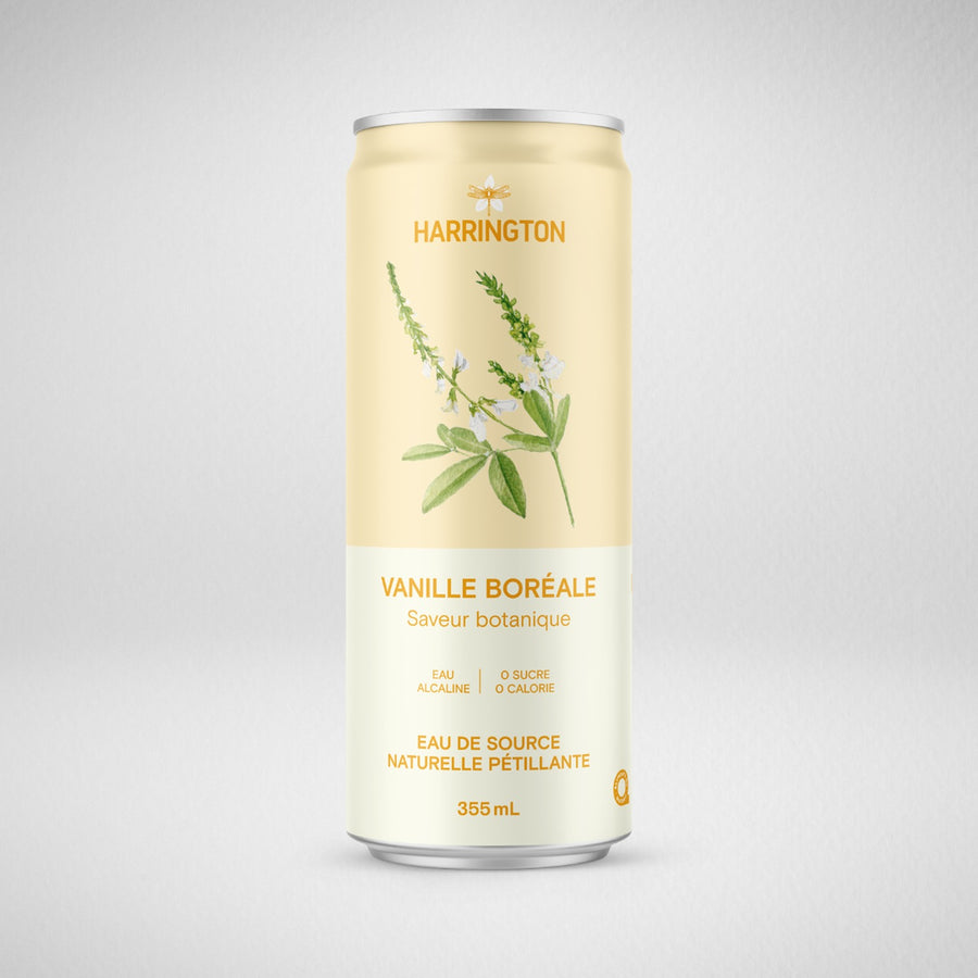 Harrington - Eau pétillante Vanille Boréale - 355 ml (unité)