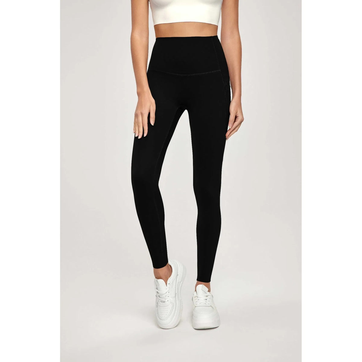 Legging de yoga taille haute pour femmes, avec poches
