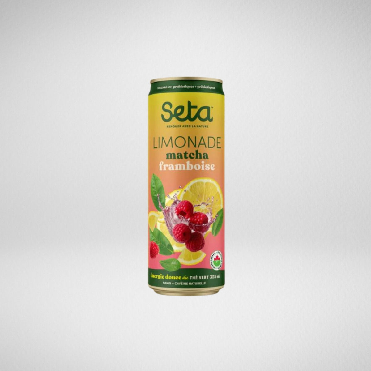 Limonade matcha - Framboise - 355 ml (unité)