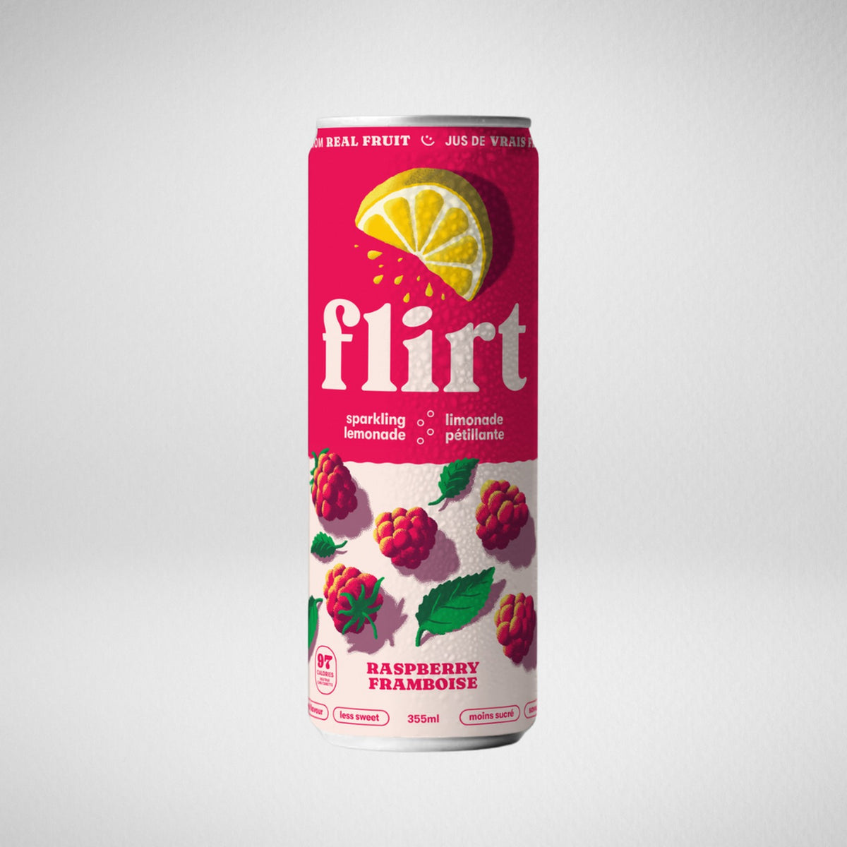 Flirt Limonade Pétillante Framboise - 355 ml (unité)