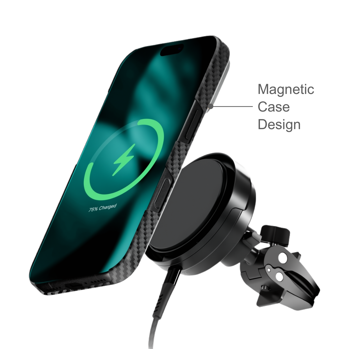 Étui véritable en fibre d'aramide pour iPhone 16 Pro