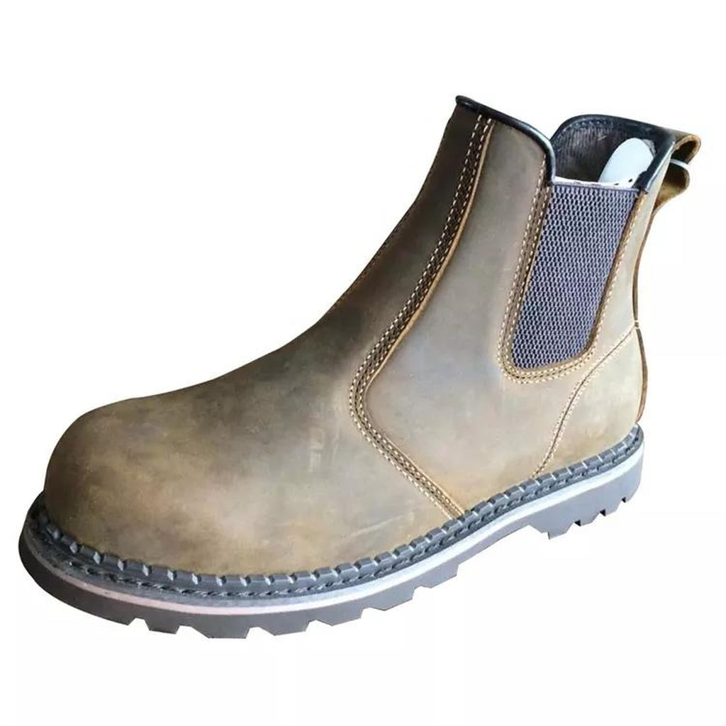 Chaussures de sécurité Goodyear marron sans lacets