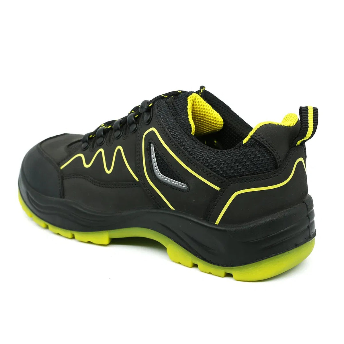 Chaussures de sécurité nubuck noir antidérapantes