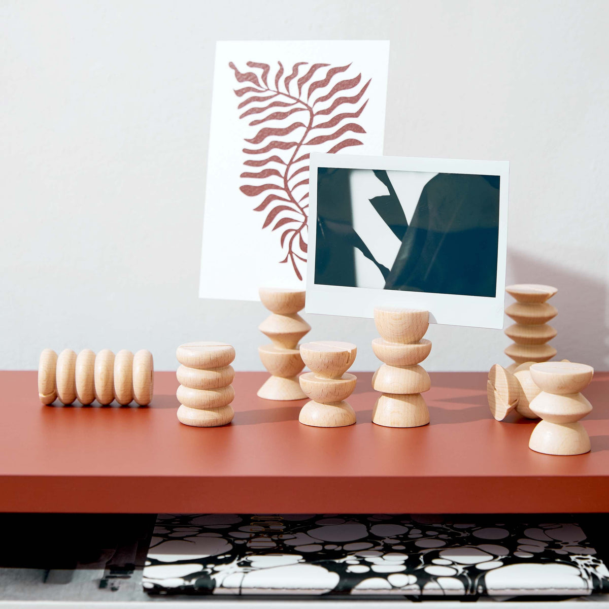 Famille Totem – Ensemble de 10 supports pour photos/cartes postales