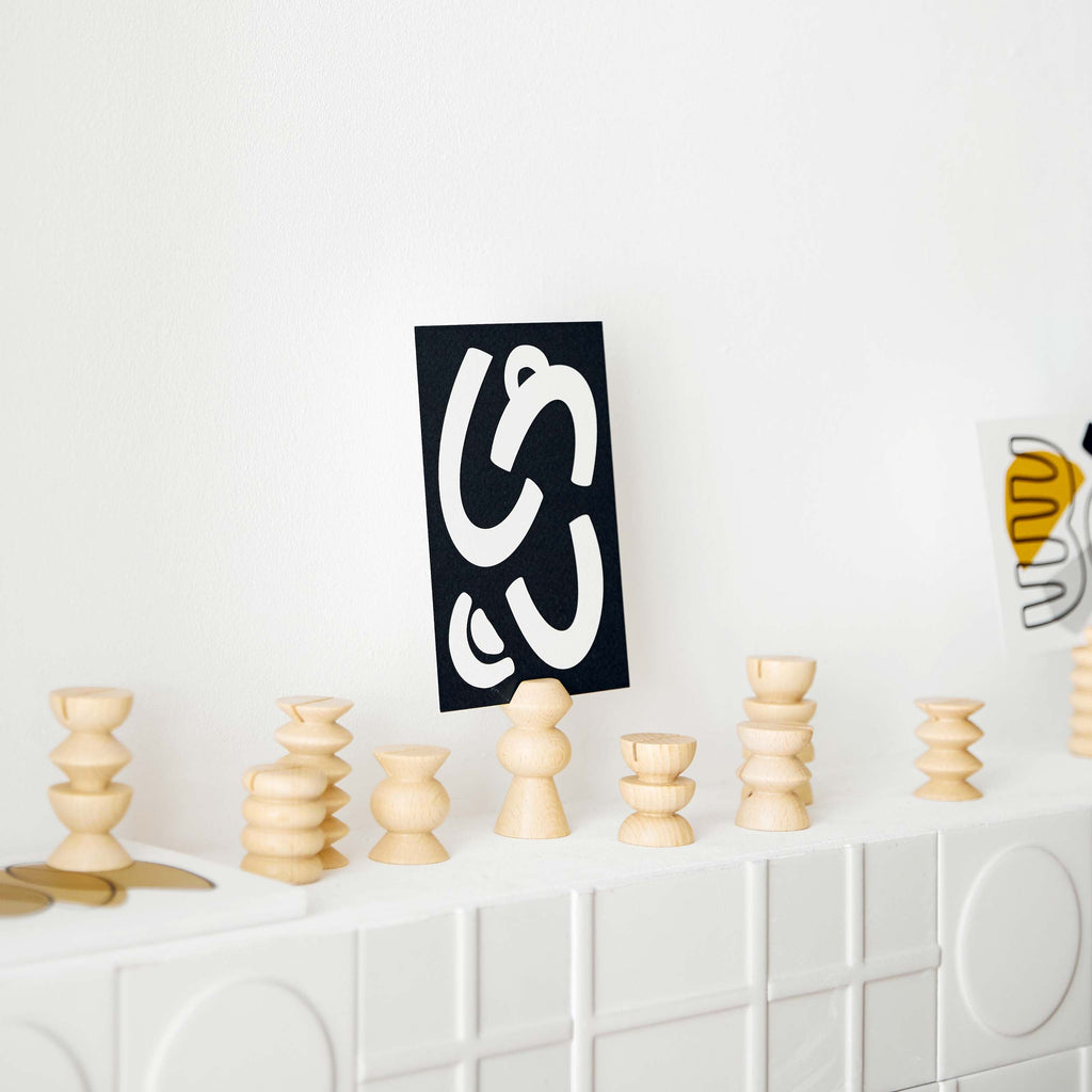 Famille Totem – Ensemble de 10 supports pour photos/cartes postales