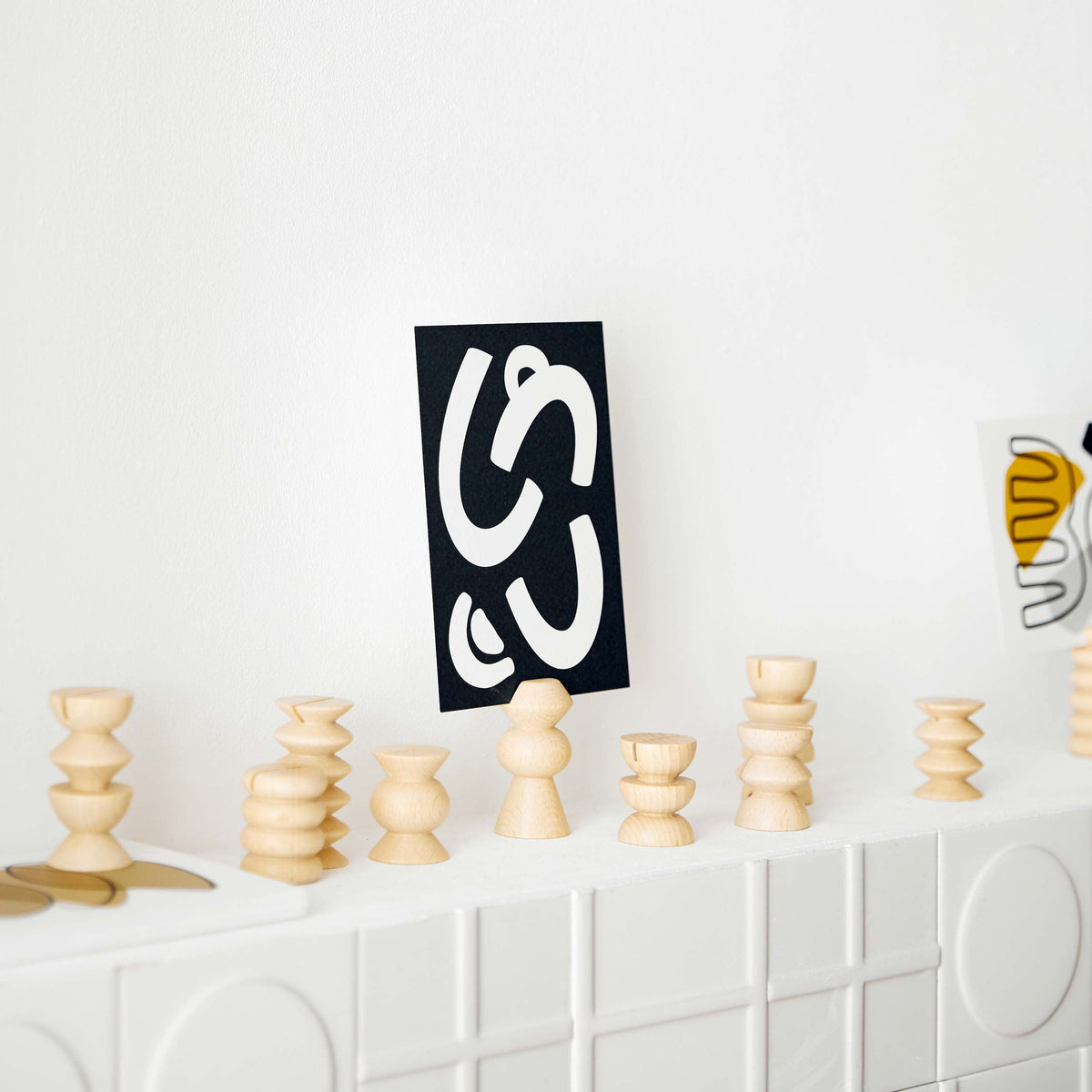Famille Totem – Ensemble de 10 supports pour photos/cartes postales