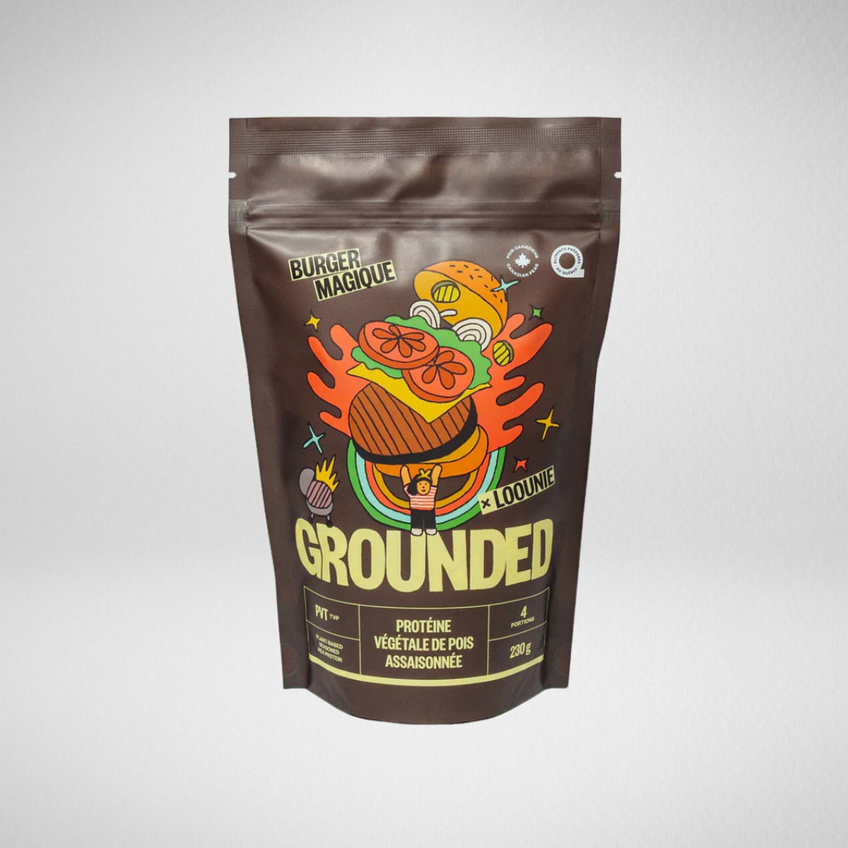 Grounded - Protéine végétale Le Burger Magique - 230 g (unité)