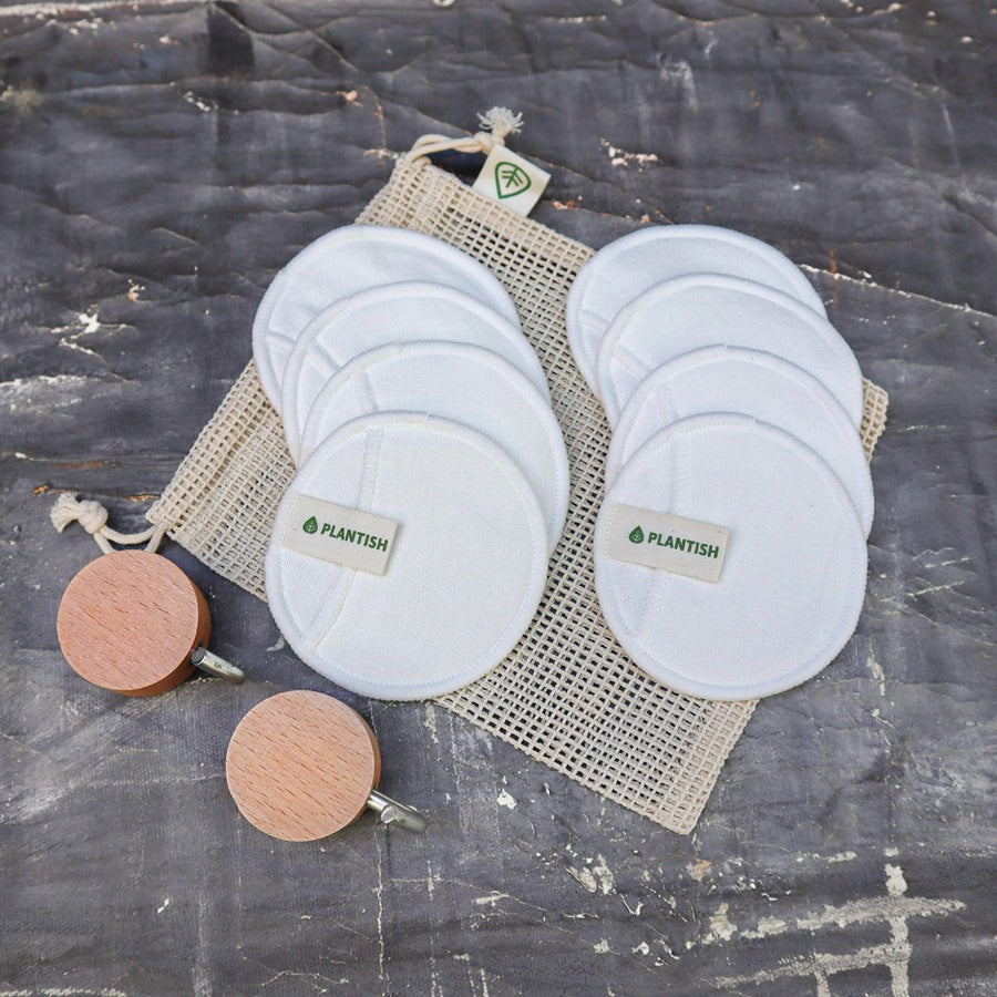 Disques de coton biologique réutilisables Plantish